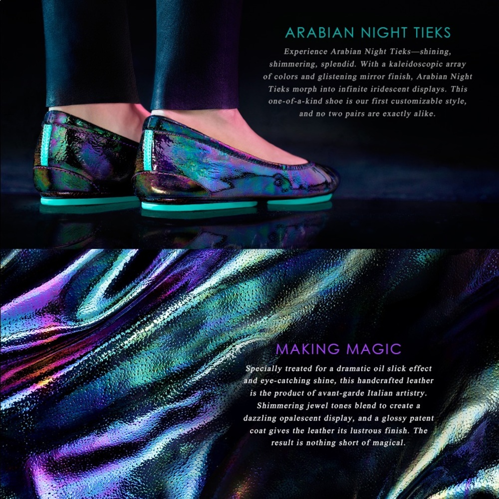 Tieks Arabian Nights Iridescent Ballet Flats - Picture 9 of 9